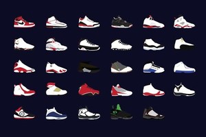 Vintage Nike Air Jordan Timeline Evolution History Art Poster Print RARE (A3)  | eBay