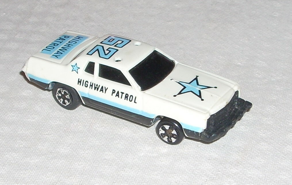 Lot of 2 1980 Kidco Burnin Key Cars Highway Patrol White 1980's