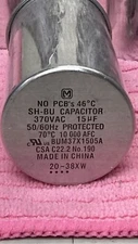 16 Pieces NO PCB sh-bu 370VAC Capacitor 370 Vac 15 µF, 50-60Hz, 10,000AFC 70 C🔥