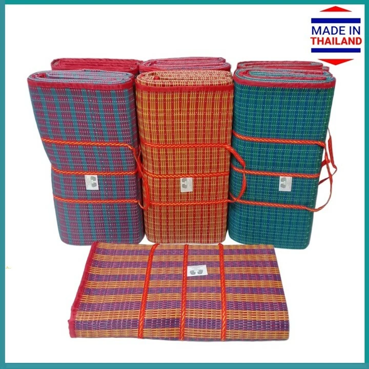 Large Thai Picnic Mat Fold Plastic Woven Style Sit Sleep Camp Beach Outdoor  Lawn