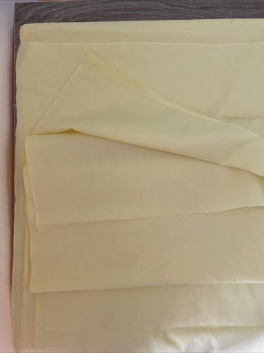 Cotton Fabric Solid Yellow 4 3/4 Yards x 44 In - Picture 3 of 3
