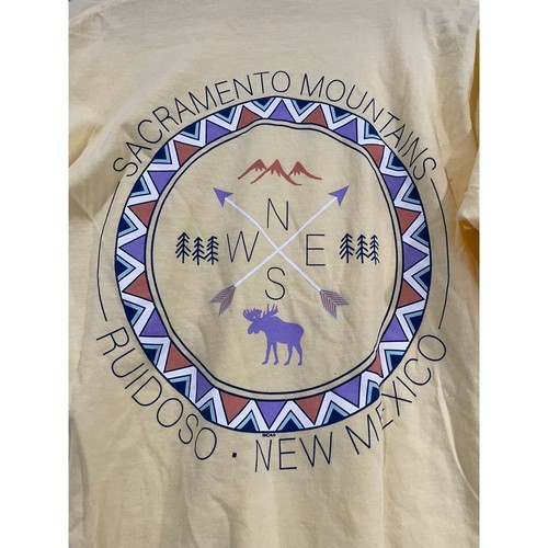 Comfort Colors Sacramento Mountains Ruidoso New Mexico Graphic Long Sleeve Tee M - Picture 7 of 7