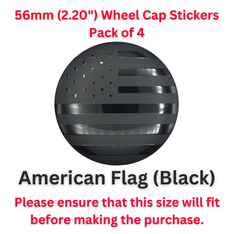 4 Pack Wheel Center Cap Decals Emblems Sticker 56mm 2.20" CHOOSE YOUR ...