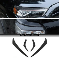 For Toyota 4Runner 2010-2023 Real Carbon Front&Rear Headlight Eyebrow Cover Trim