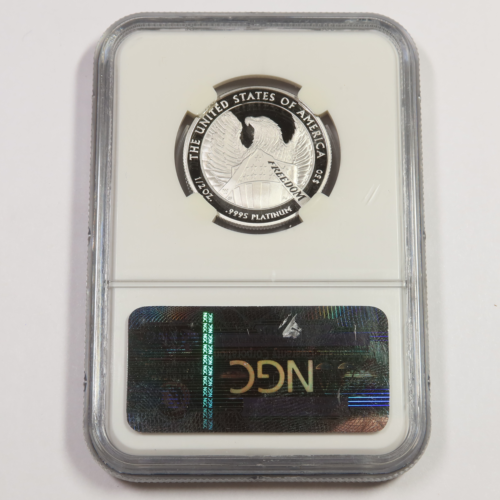 2007 W NGC PR69 DCAM PROOF 1/2oz Platinum Eagle Statue Liberty US $50 #47840A - Picture 2 of 2