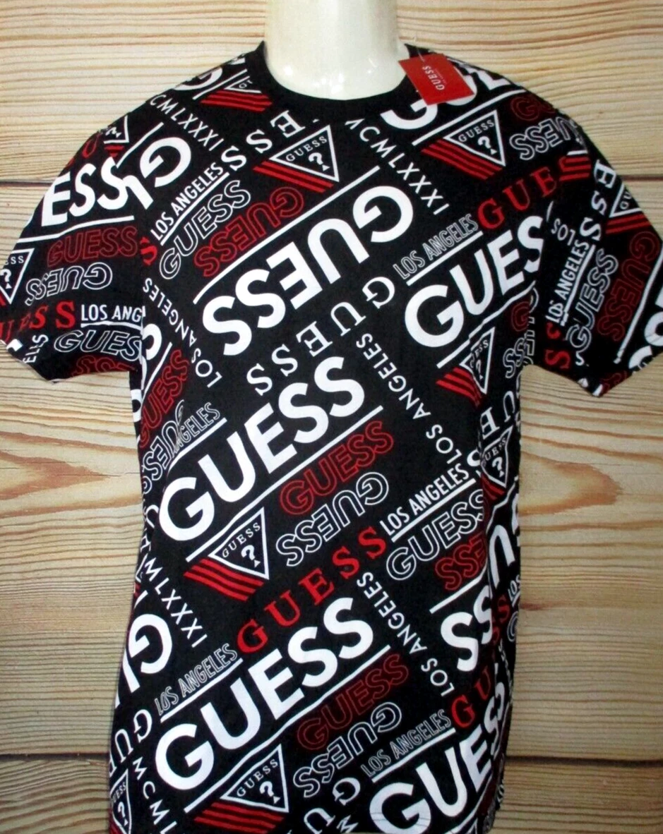 T shirt guess los angeles homme sale