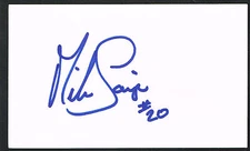 Mike Saipe signed autograph auto 3x5 index card Baseball Player F2834