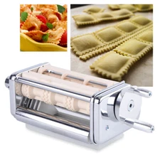 Silver Kitchen Pasta Raviol Roller Cutter Ravioli Maker Stand Mixer Attachment