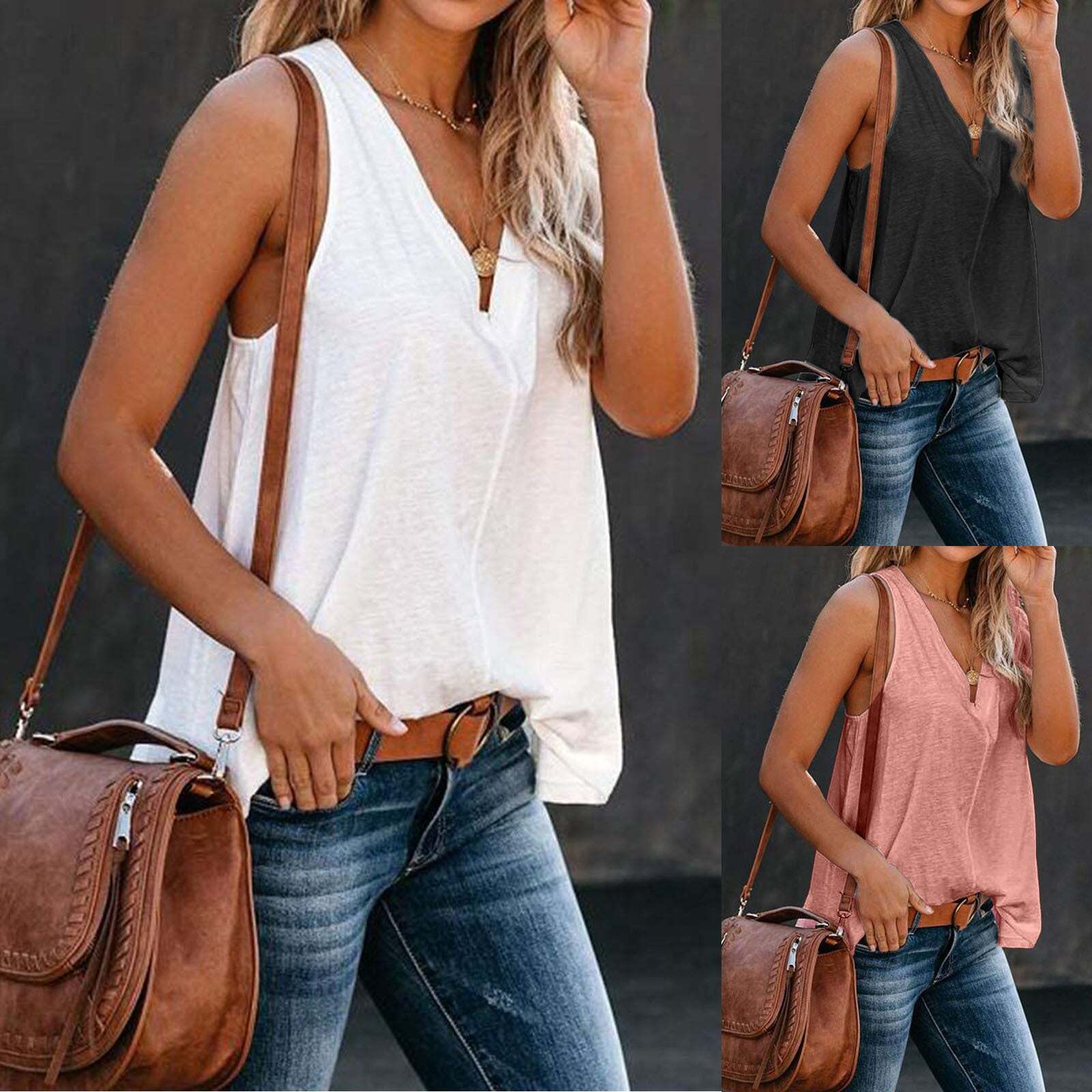 Fashion Sexy Solid Color Vest