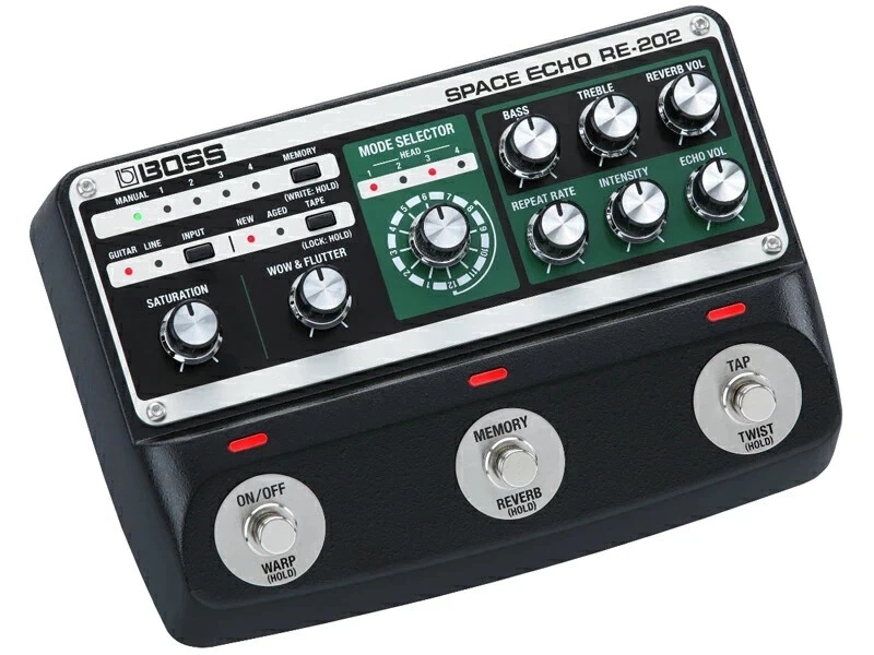 Pedal de efeitos de guitarra Boss RE-202 Space Echo - Imagem 2 de 3