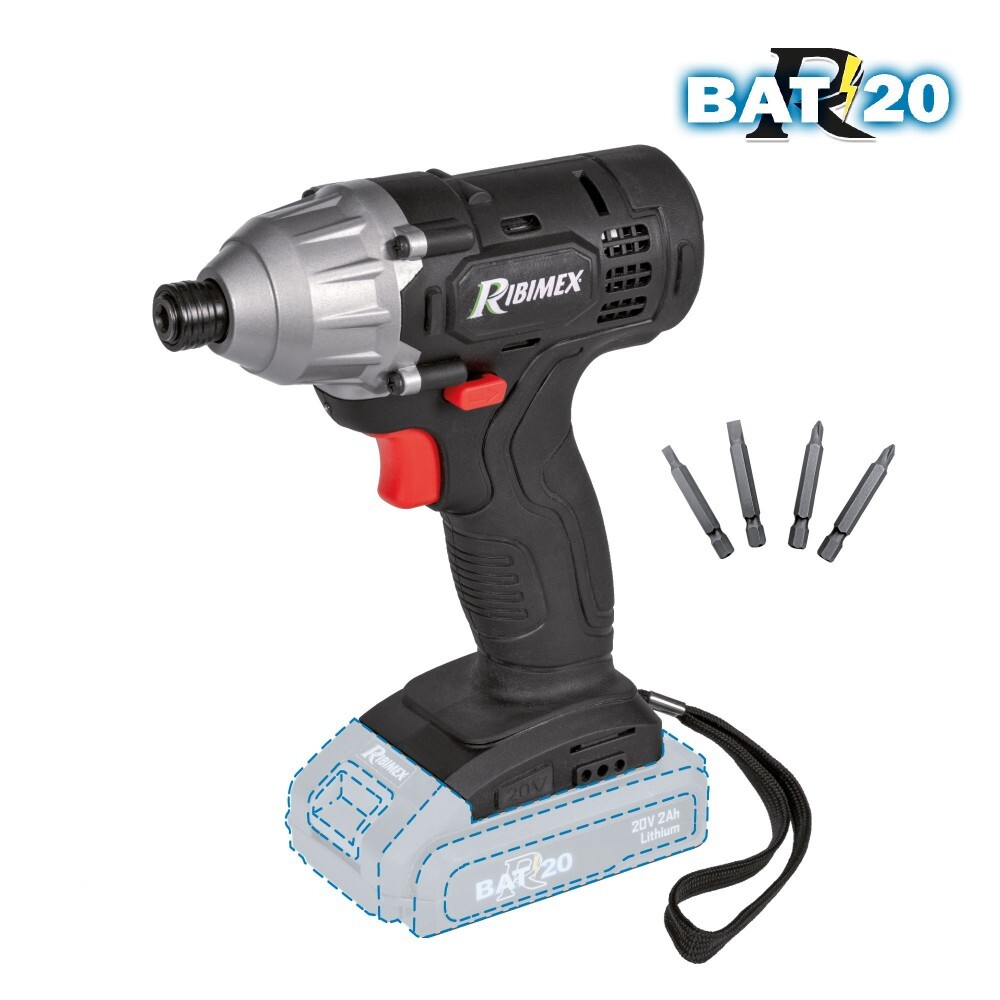 Avvitatore ad impulsi a Batteria Illuminazione LED Senza caricatore e batteria