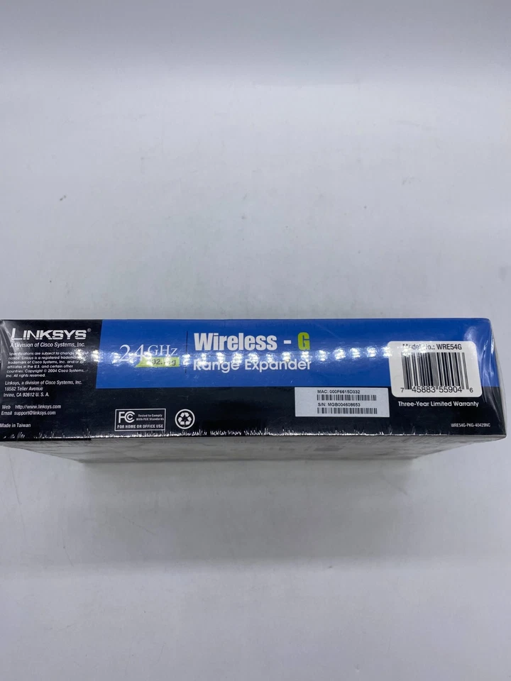 Linksys Cisco WRE54G Wireless-G Range Expander - Image 2 of 4