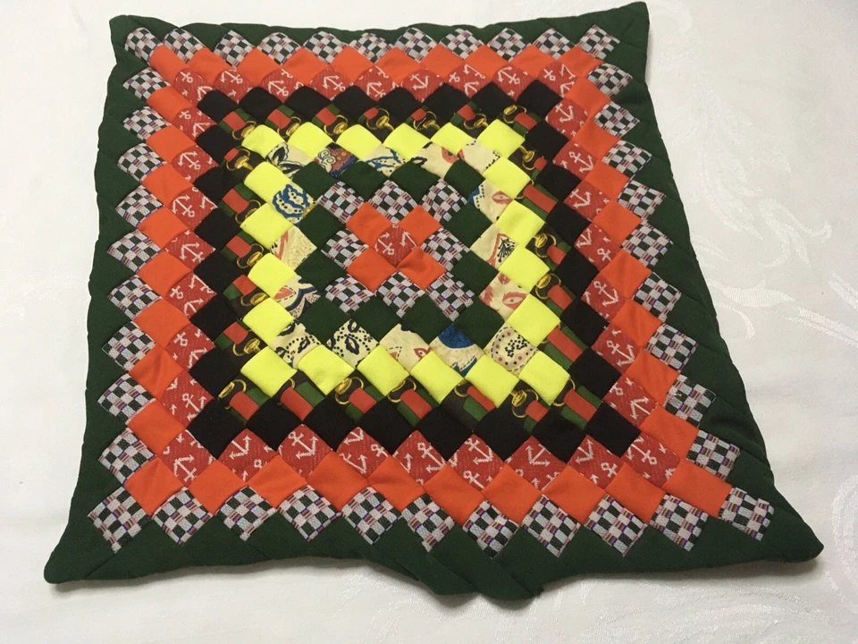 Funda de almohada estilo edredón de tela de poliéster de colección 2 piezas 18"x18" Cottagecore Foto 3 de 4