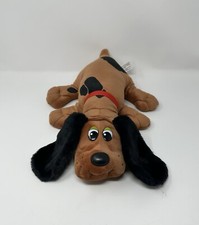 Preowned 2022 Hasbro POUND PUPPIES Plush With Red Collar Name Tag