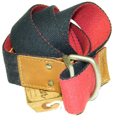 Wrangler Gürtel Länge 95cm Blau / Rot Reversible canvas W0168UK8W Neuware