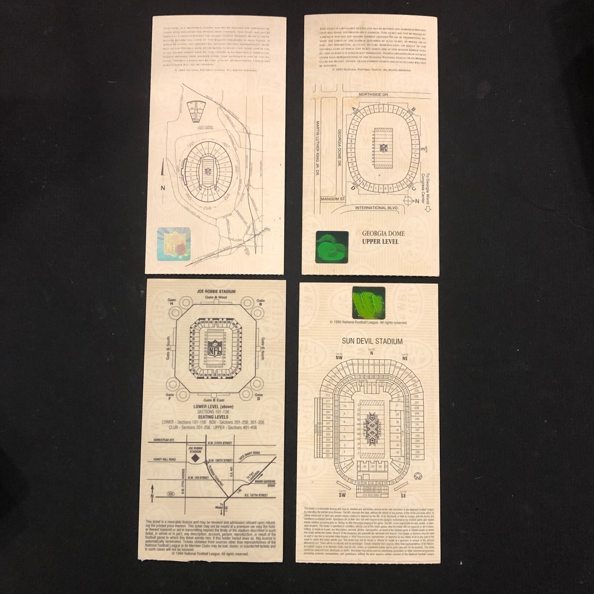 Ksページ NFL Football Super Bowl XXVII XXVIII XXIX and XXX 1993-1996 Ticket