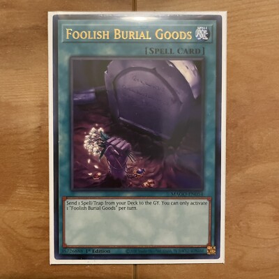 YuGiOh Foolish Burial Goods MAGO-EN054 Maximum Gold 1st Edition Rare Konami