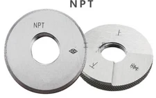 1Pcs  NPT 1/16-27 Pipe thread ring gauge American tapered Pipe thread gage