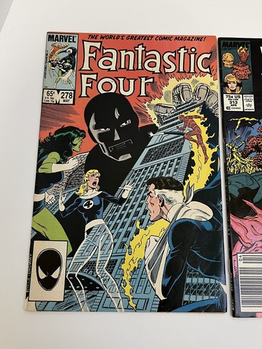Lote de cómics de Fantastic Four #278 312 313 319 1988 Marvel Doom vs Beyonder Torch - Imagen 3 de 11