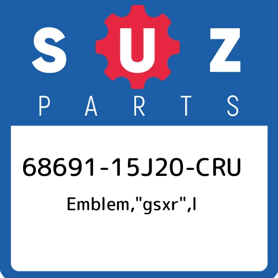 EMBLEM,"GSXR",L (BLACK) *{BODY COLOR:YKV}*