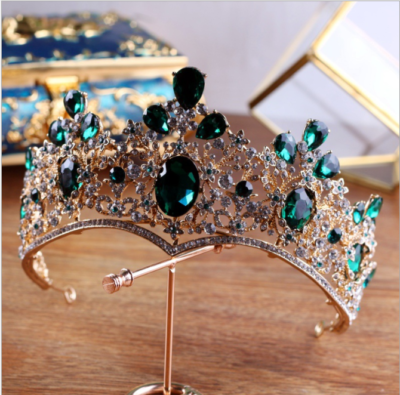 Vintage Rhinestone Bride Tiara Crown Wedding Headpiece Bridal Crown Vintage Silver Headpiece With Sparkling  main image 4