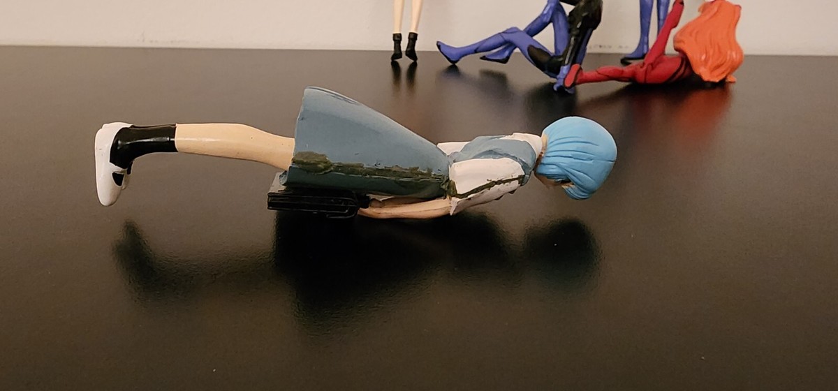 RARE Neon Genesis Evangelion PVC 6 figure lot Rei(2) Asuka Shinji
