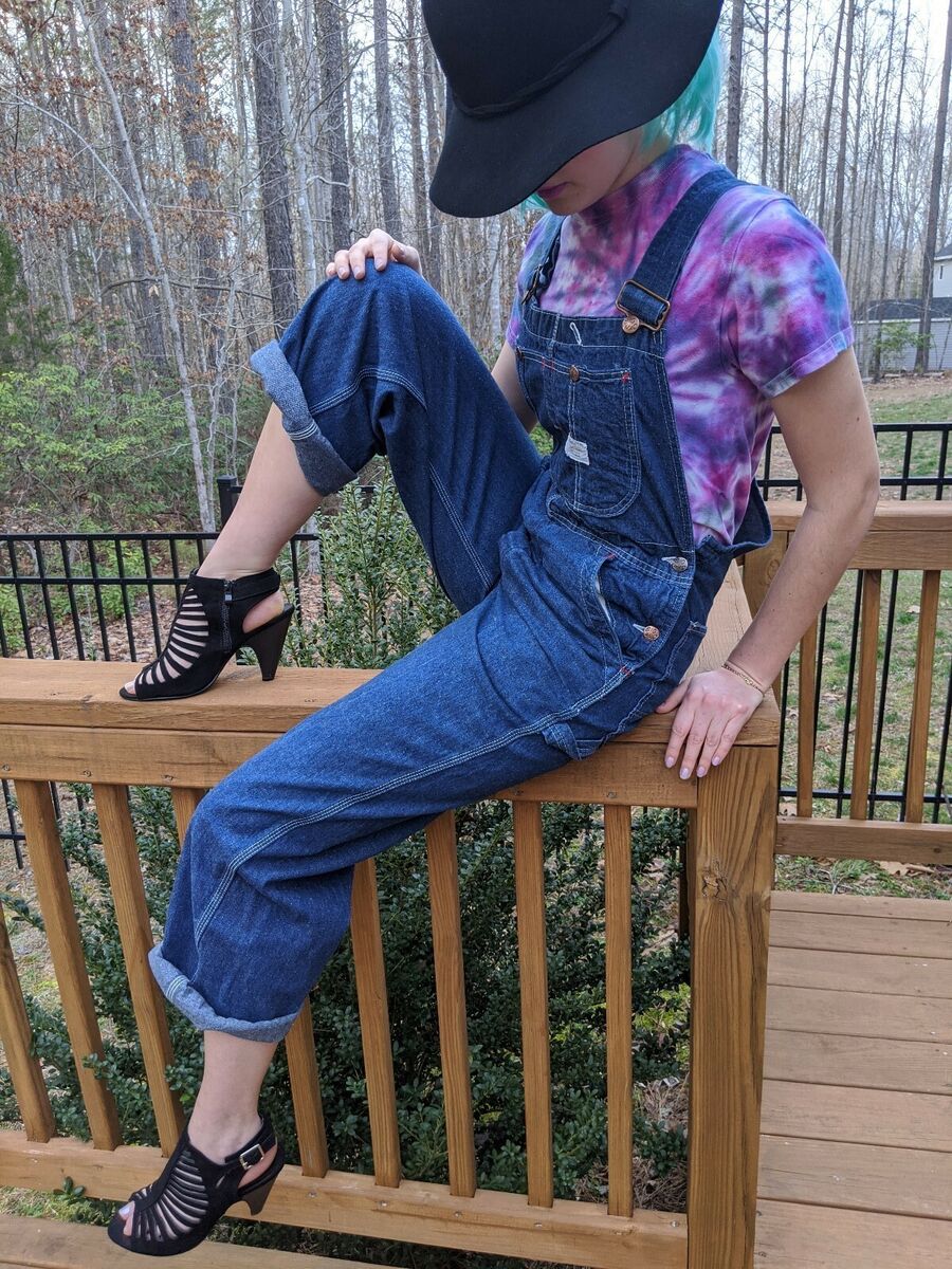 VINTAGE BIG MAC WOMEN MEN Y2K DARK DENIM UNION MADE OVERALLS 1960's Festivals VINTAGE BIG MAC WOMEN MEN Y2K DARK DENIM UNION MADE OVERALLS 1960's Festivals