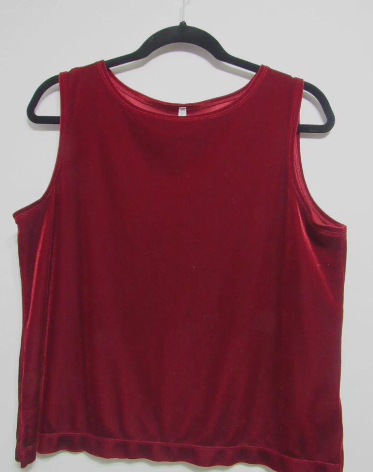 Женская майка без рукавов темно-красный бархатный вид размер L 12-14 от White Stag - Изображение 2 из 4