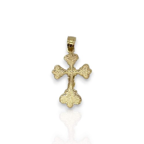 Cross Pendant - 10K Yellow Gold - Picture 2 of 2