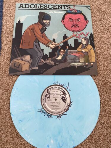Adolescents Signed La Vendetta Vinyl Punk Rock Legends Tony Reflex Steve Soto