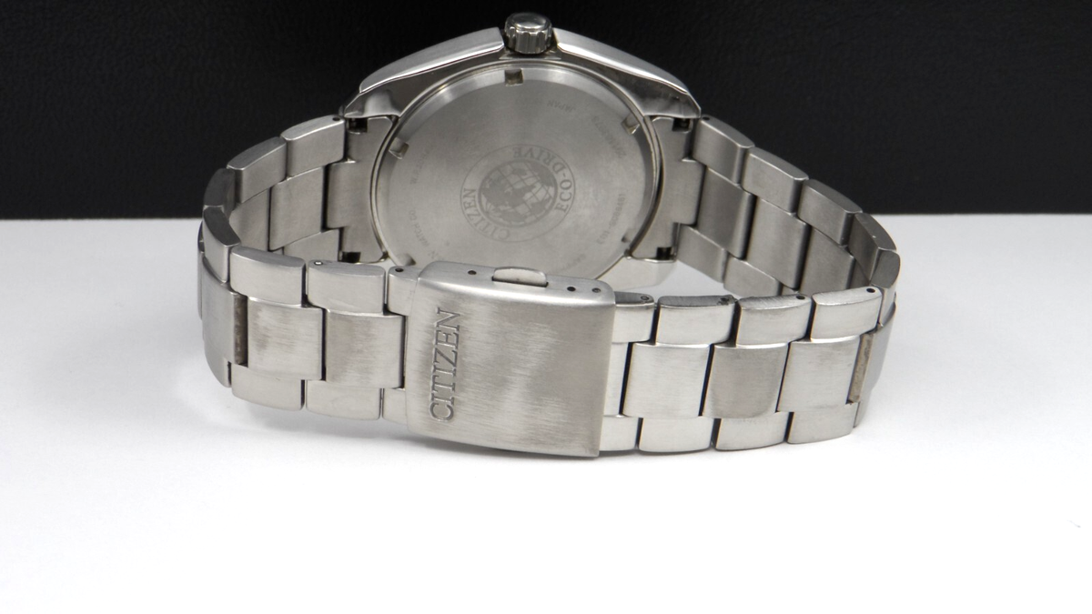 Citizen BM7080-54L Eco Drive Titanium Blue Dial Sapphire Crystal