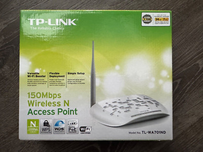 TP-LINK Wireless N Access Point Wi-Fi Booster 150 Mbps TL-WA701ND