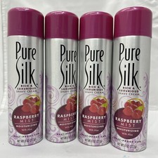 4x Pure Silk Moisturizing Shave Cream For Women Raspberry Mist 8 Ounces