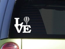Hot Air balloon Love 6" STICKER F140 DECAL basket balloons rope blower sand