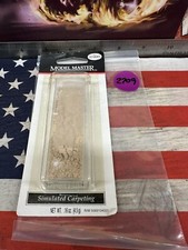TESTORS TES50693C Model Master TAN Simulated Carpeting for: Toy Model Cars