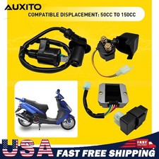 CDI Box Ignition Coil Voltage Regulator Kit For 125cc 150cc GY6 ATV Scooter