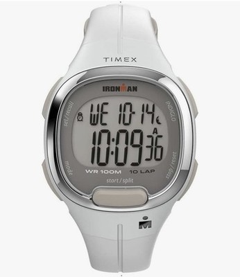 Timex Ironman Transit 33mm dameshorloge met roze/roségoudkleurige harsband TW5M35000