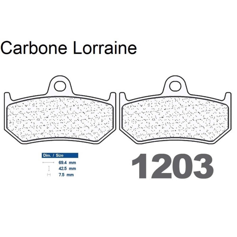 Plaquettes Carbone Lorraine racing arrière pour moto MV Agusta 1078 Brutale RR