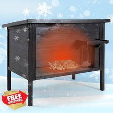 bbgroundgrm outdoor cat house dark gray