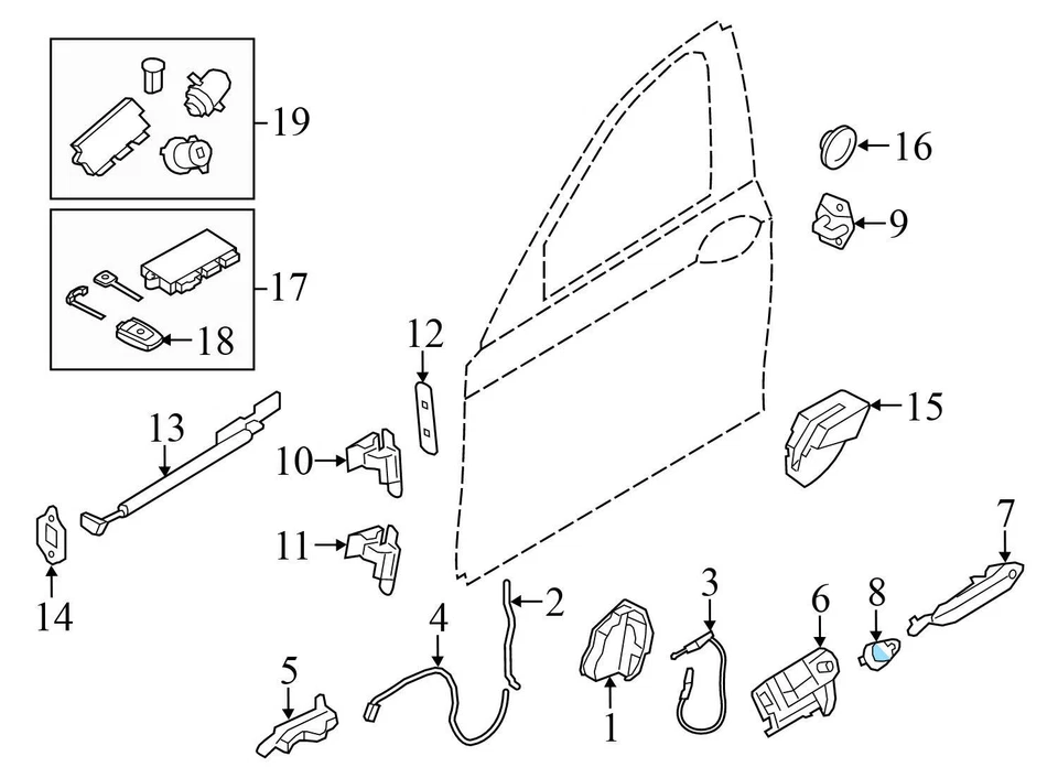 BMW M6 Gran Coupé 2014-2019 - Tapa de manija de puerta exterior delantera izquierda 7292571 Foto 3 de 4
