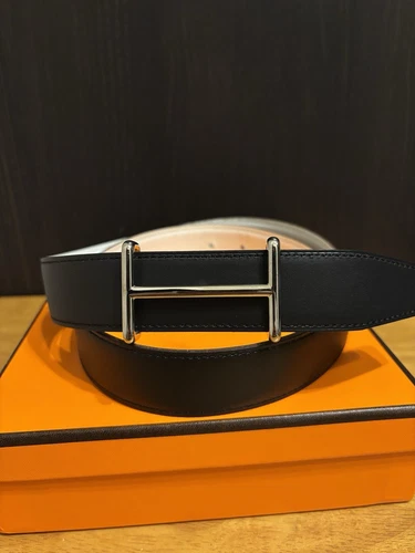 U AUTHENTIC HERMES H D’Ancre REVERSIBLE BELT SIZE 80/32