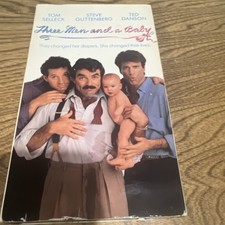 Touchstone Home Video Three Men and a Baby VHS NTSC Comedy 1987 Selleck Guttenb…
