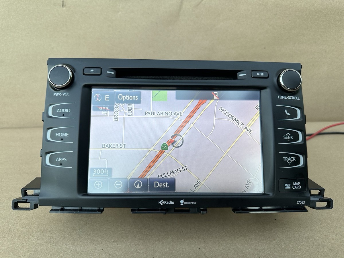 2014-2019 Toyota Highlander GPS Navigation Display Radio CD Player