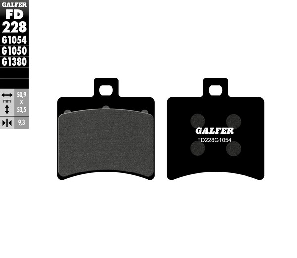 Halbsinter BremsbeläGe Galfer Aprilia Generic-(Ksr Moto) Malaguti Ben-image