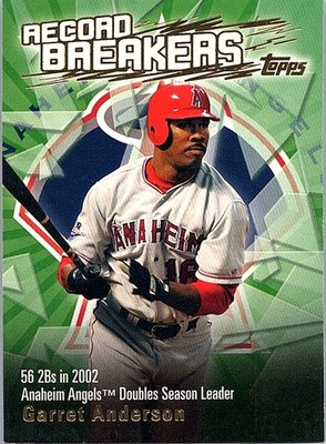 2003 Topps - Series 2 Record Breakers Garret Anderson #RB-GA