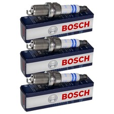 3x BOSCH Zündkerze Doppelplatin für Audi A6 4F2 C6 3.2 FSI quattro Saab 9-3