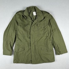 70s Cold Weather Field Coat M65 Jacket Medium Long Green US Military OG107