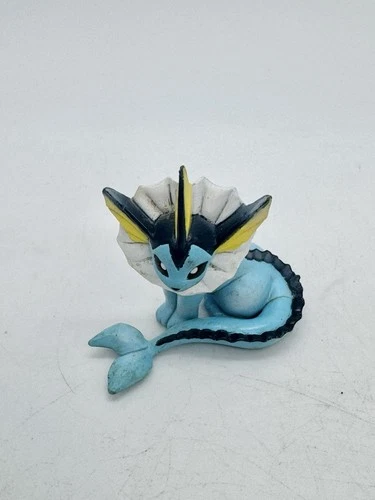 Vintage Pokemon TOMY Figure Vaporeon Toy Plastic CGTSJ Pocket Monsters Water 90s