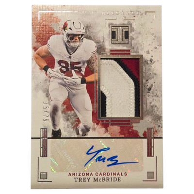 2025 Panini Impeccable - Trey McBride Elegance Patch Autograph #EVPA-TME 35/75
