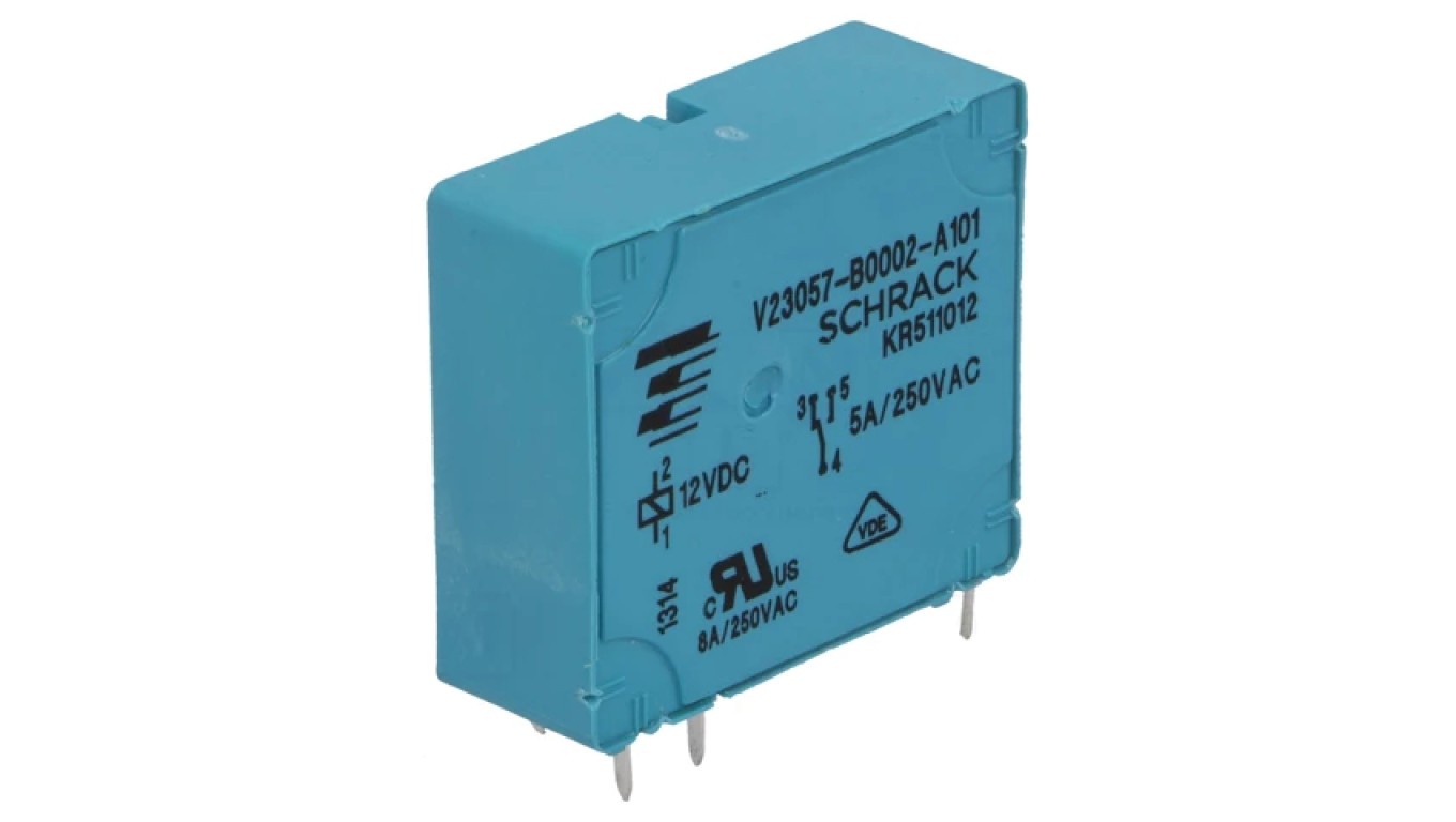 SPDT 12VDC 5A 250VAC 6-1393215-7 Solenoid Relay